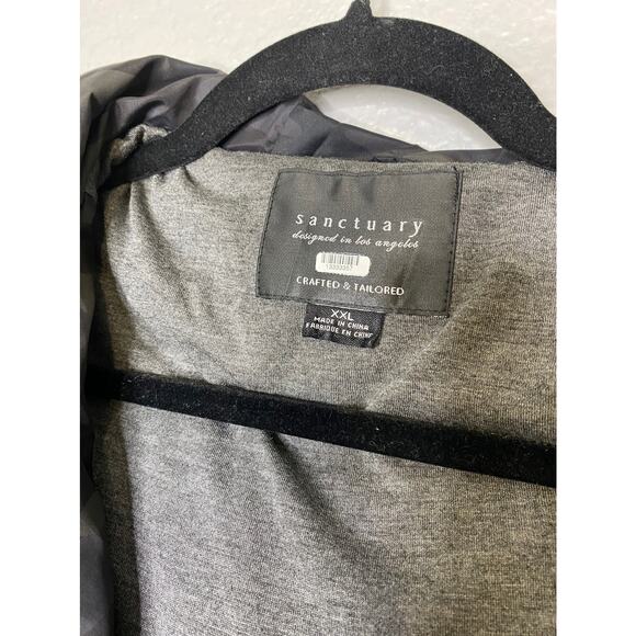 Sanctuary Camo Puffer Hooded Coat Jacket XXL - Picture 10 of 11